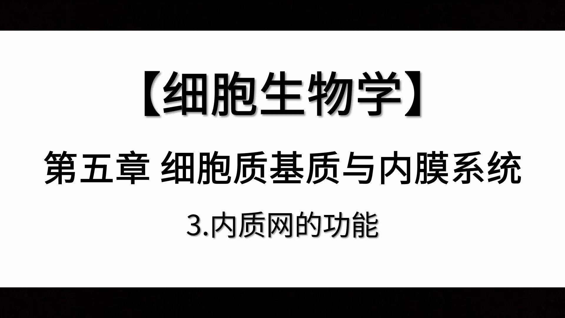 【细胞生物学】第五章丨3.内质网的功能哔哩哔哩bilibili