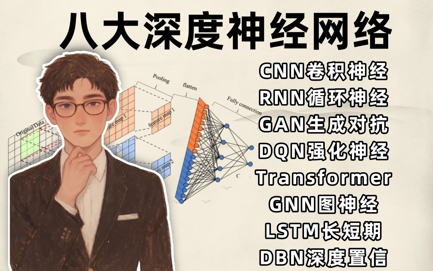 【全100集】还得是迪哥!一口气讲透CNN、RNN、GAN、GNN、DQN、Transformer、LSTM等八大深度学习神经网络算法!真的不要太爽~哔哩哔哩bilibili