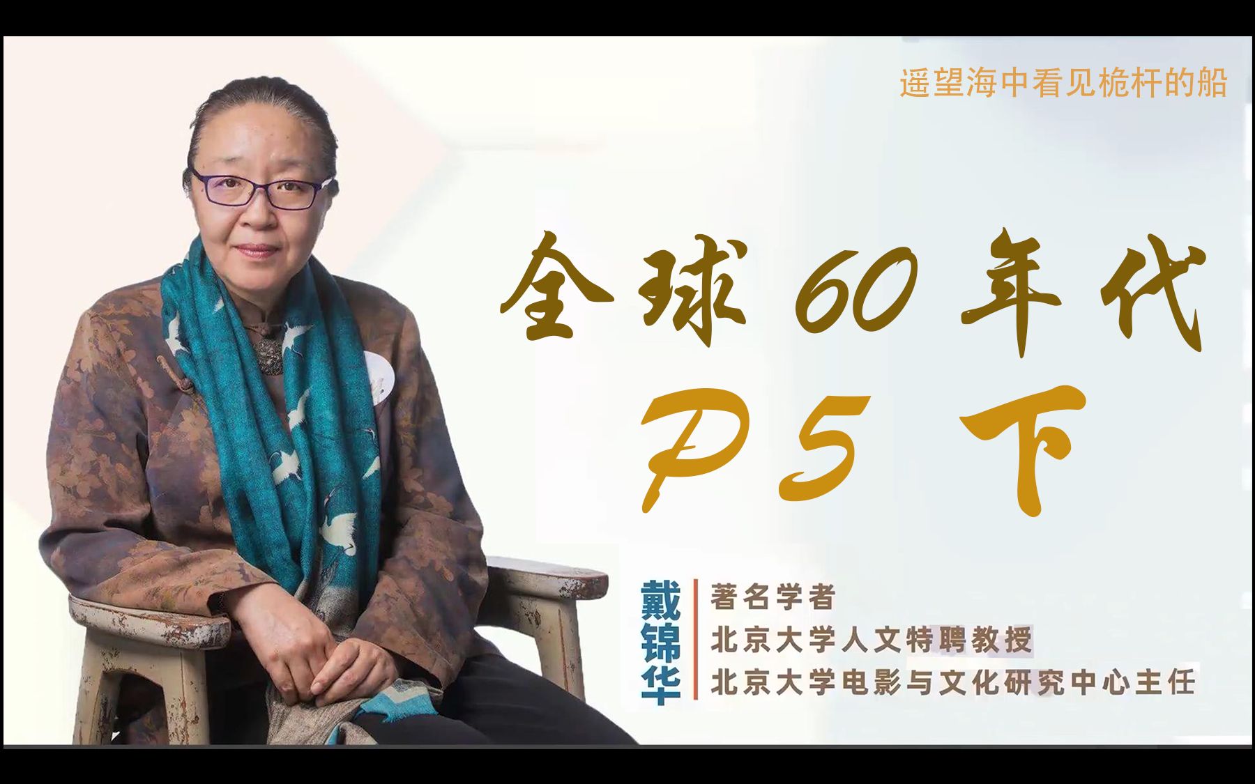 [图]电影与全球60年代（5 下部）戴锦华- 北大教授