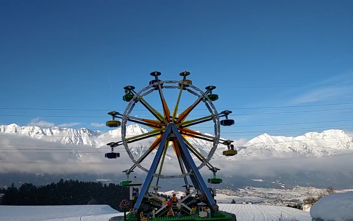 【乐高】【10247 ferris wheel】雪山下的摩天轮