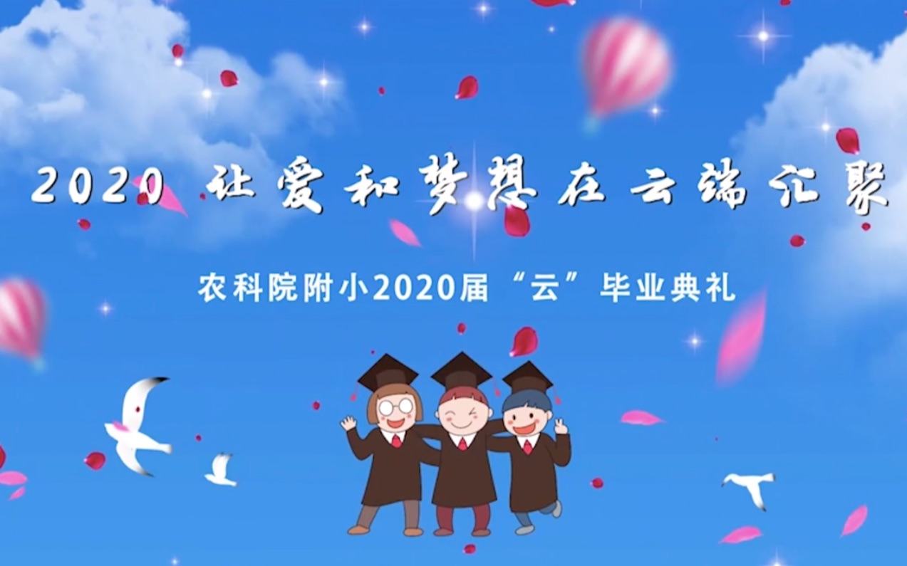 2020让爱和梦想在云端汇聚——中国农业科学院附属小学2020届毕业典礼哔哩哔哩bilibili