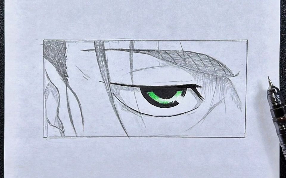 画出艾伦·耶格尔的眼睛
