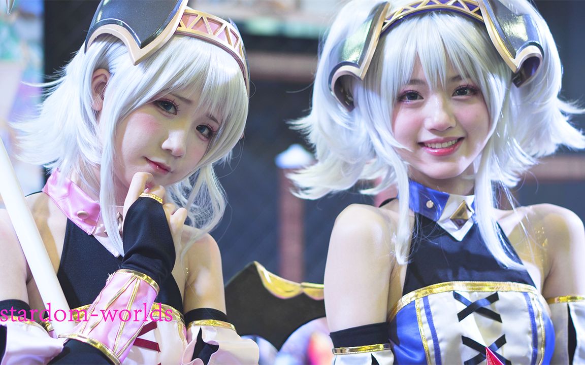 2只可爱萌妹cosplay公主连结姐妹法26届广州萤火虫漫展d21