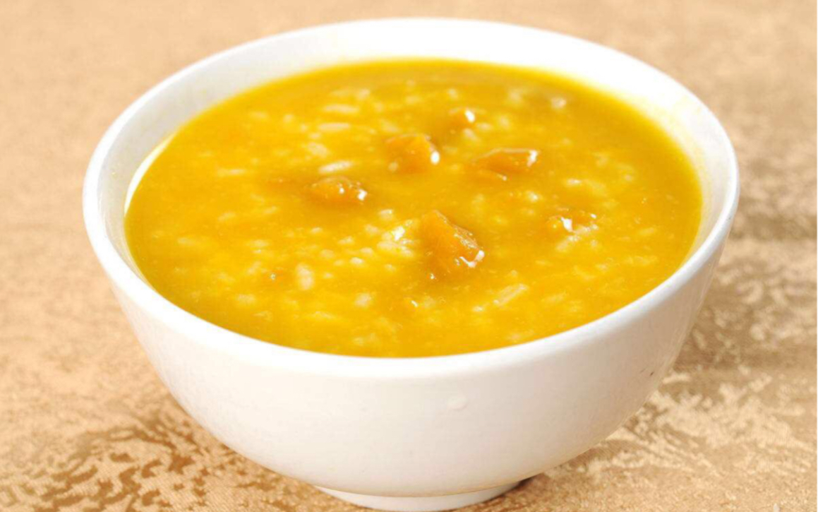 1分钟学会做小米金瓜粥,健脾养胃而且营养丰富,简单香甜更好吃_哔哩