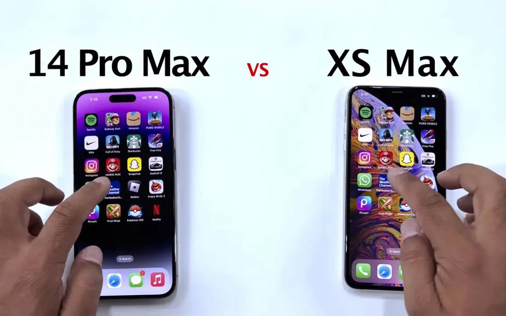 [图]最受欢迎的大屏iPhone竟是这部！iPhone Xs Max vs 14 Pro Max，性能速度对比