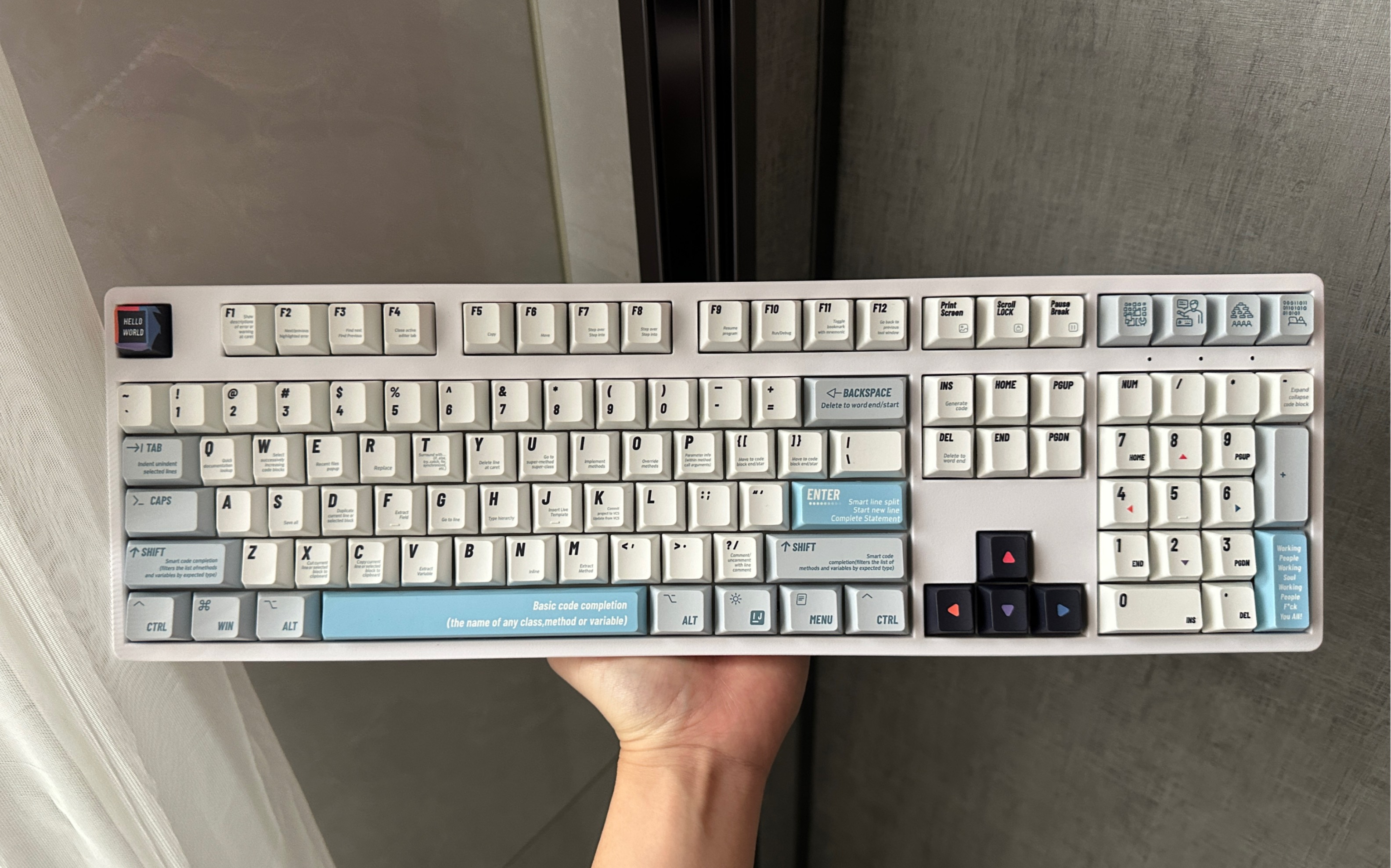 1.12 代组搭配分享 办公室大配列静音键盘推荐 程序员键帽