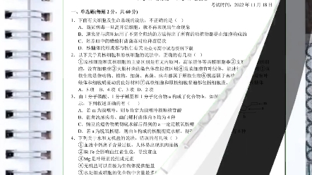 【全科】2023湖北省沙市中学高一上学期11月期中考试哔哩哔哩bilibili