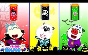 Descargar video: Halloween Costume Challenge  Wolfoo and Friends 少儿幼儿英语动画 英语启蒙动画