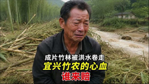 成片竹林被洪水卷走，宜兴竹农的心血谁来赔