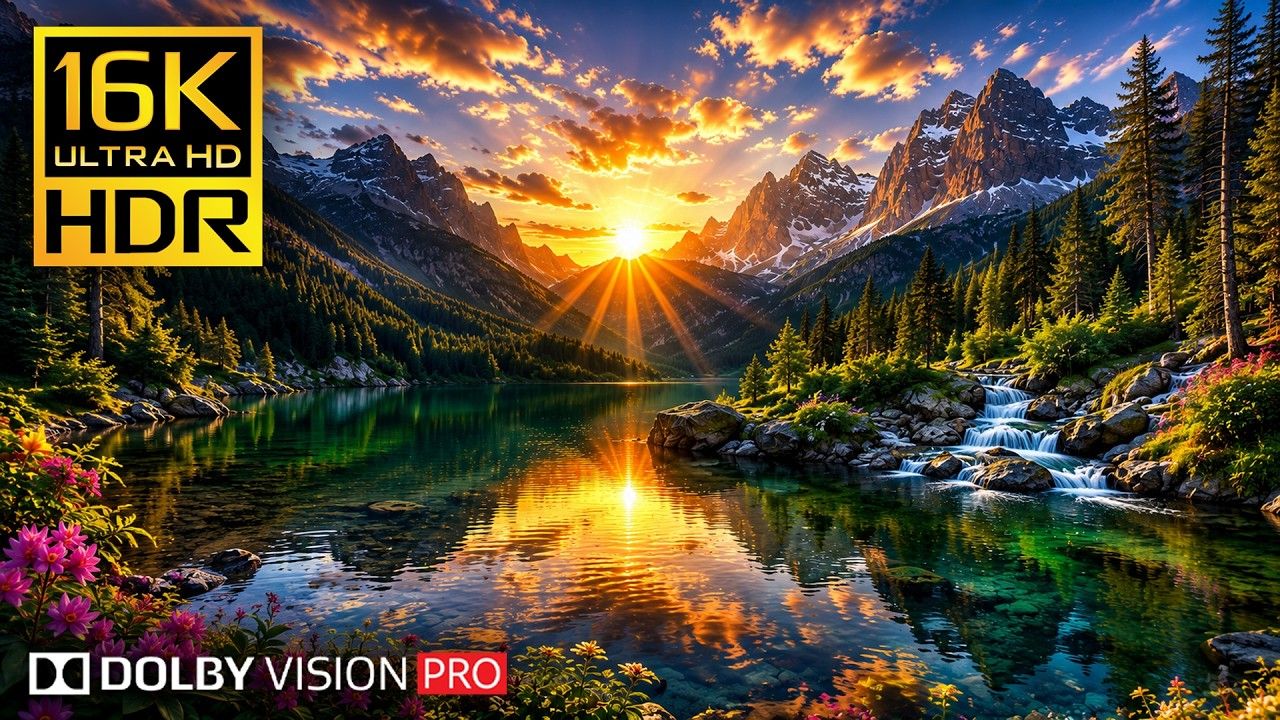 震撼4K 120FPS 自然美景｜终极 HDR 画质演示 × 沉浸式放松体验（8K OLED / 4K TV）