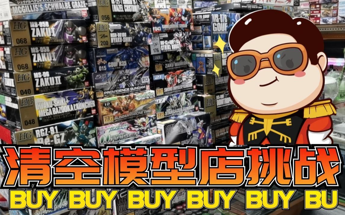 【布扫货】清空模型店挑战!红标老模一网打尽!哔哩哔哩bilibili