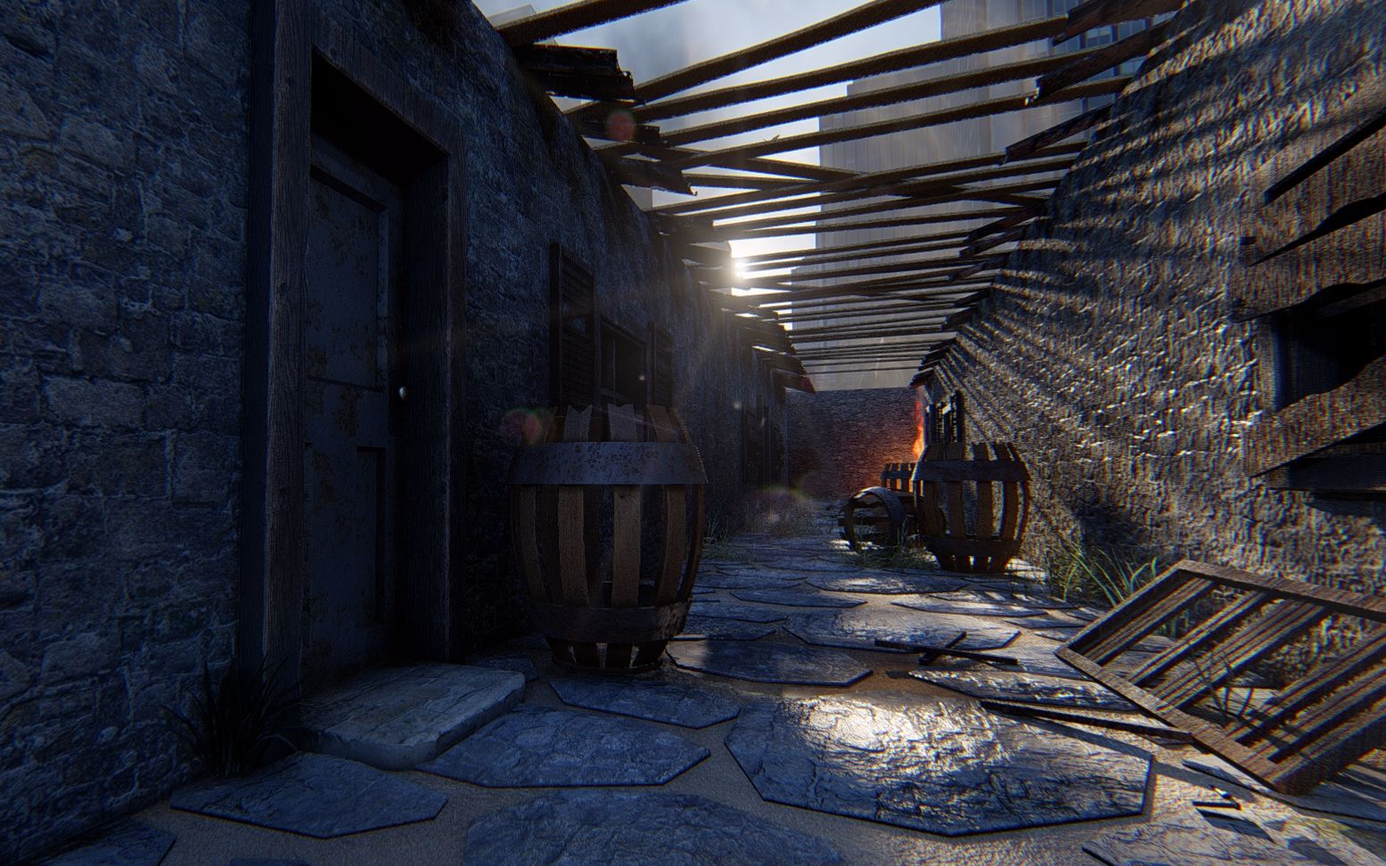 sketchup lumion局部还原场景贫民窟场景