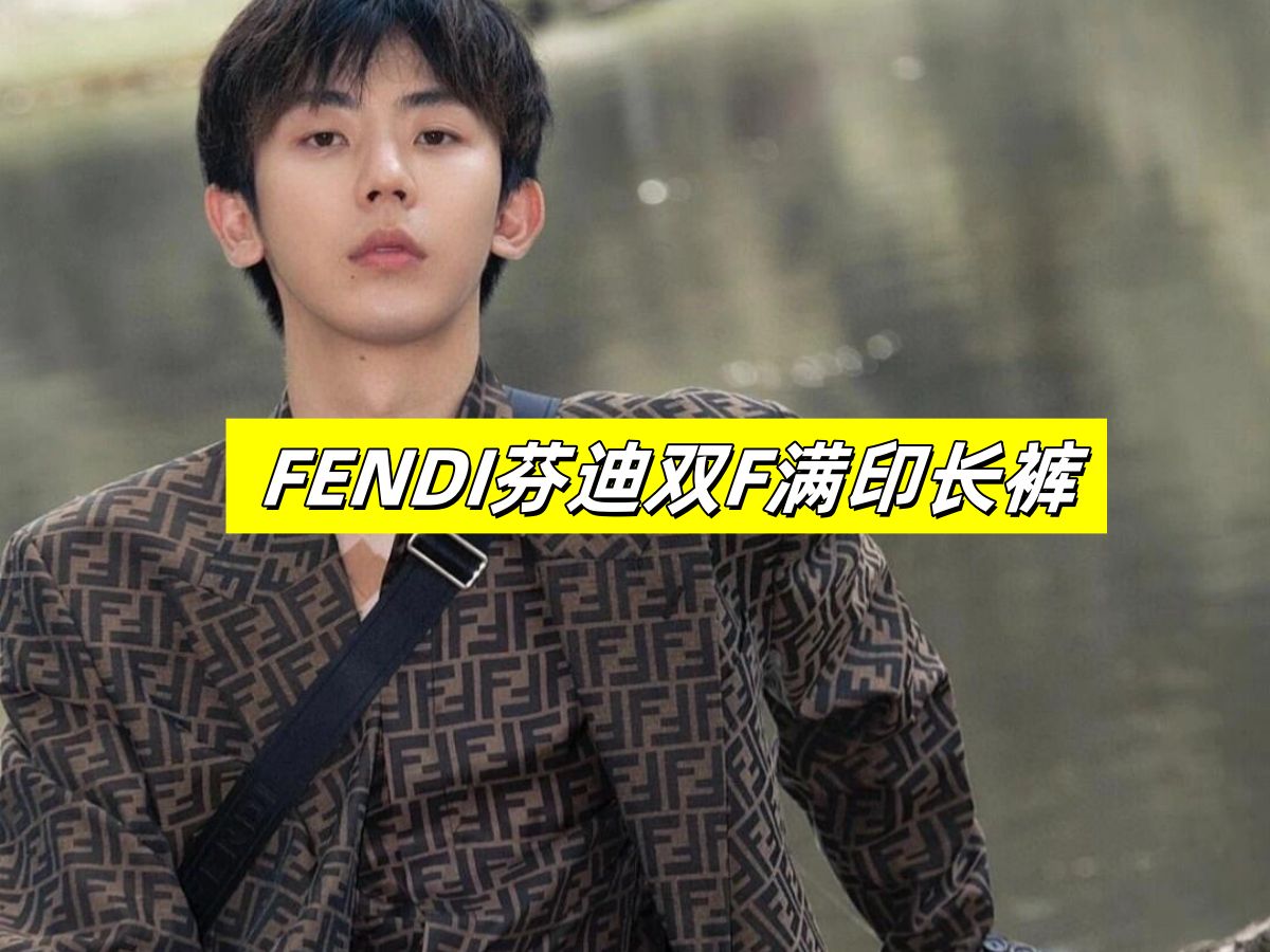 FENDI芬迪双F满印长裤哔哩哔哩bilibili