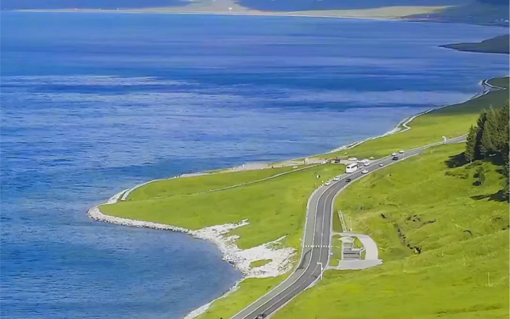 新大西洋最后一滴眼泪,疆赛里木湖航拍