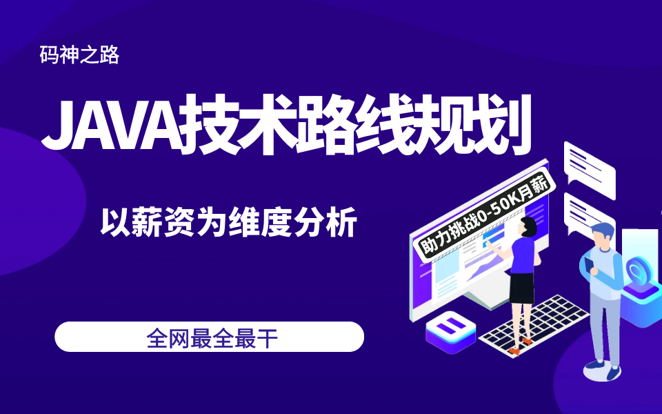 【码神之路】JAVA开发技术路线,全网最全最干最有价值的开发路线讲解,价值上万哔哩哔哩bilibili