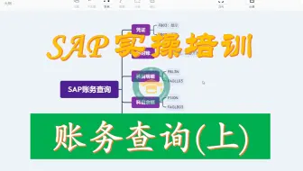 SAP财务实操 之 SAP账务查询（上）