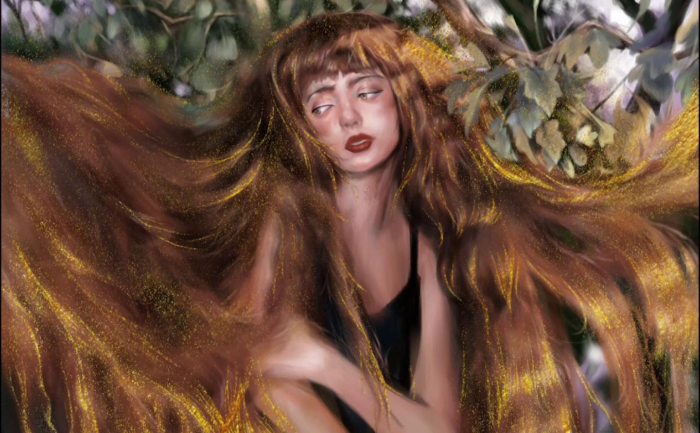 【ps】【板绘练习】达娜厄的金雨