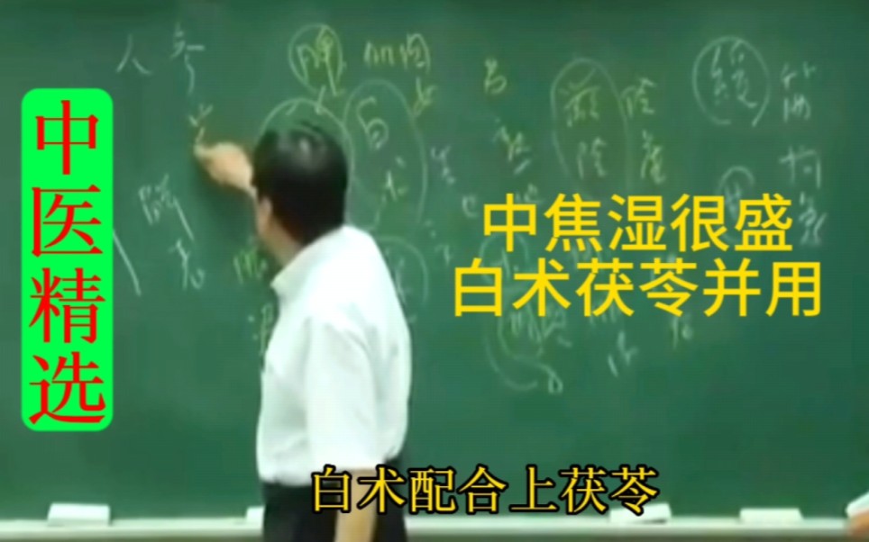 倪老师讲:湿堵在中焦脾胃而且很盛时,白术茯苓并用效果好哔哩哔哩bilibili