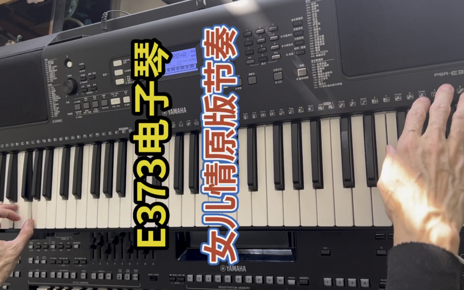 女儿情 373电子琴是低端便宜货 活动手指练习没问题 还可以装节奏包