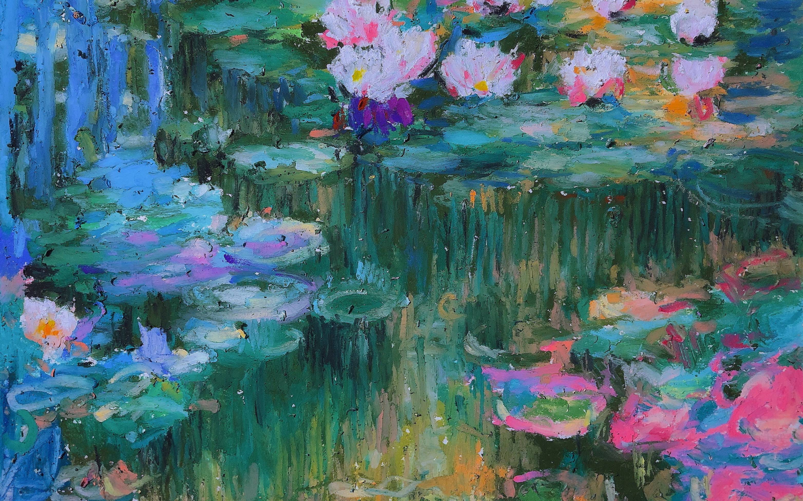 第一次用油画棒,该注意些什么?—临摹《睡莲》