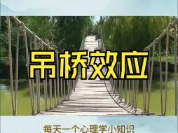 Download Video: 每天一个心理学小知识-吊桥效应