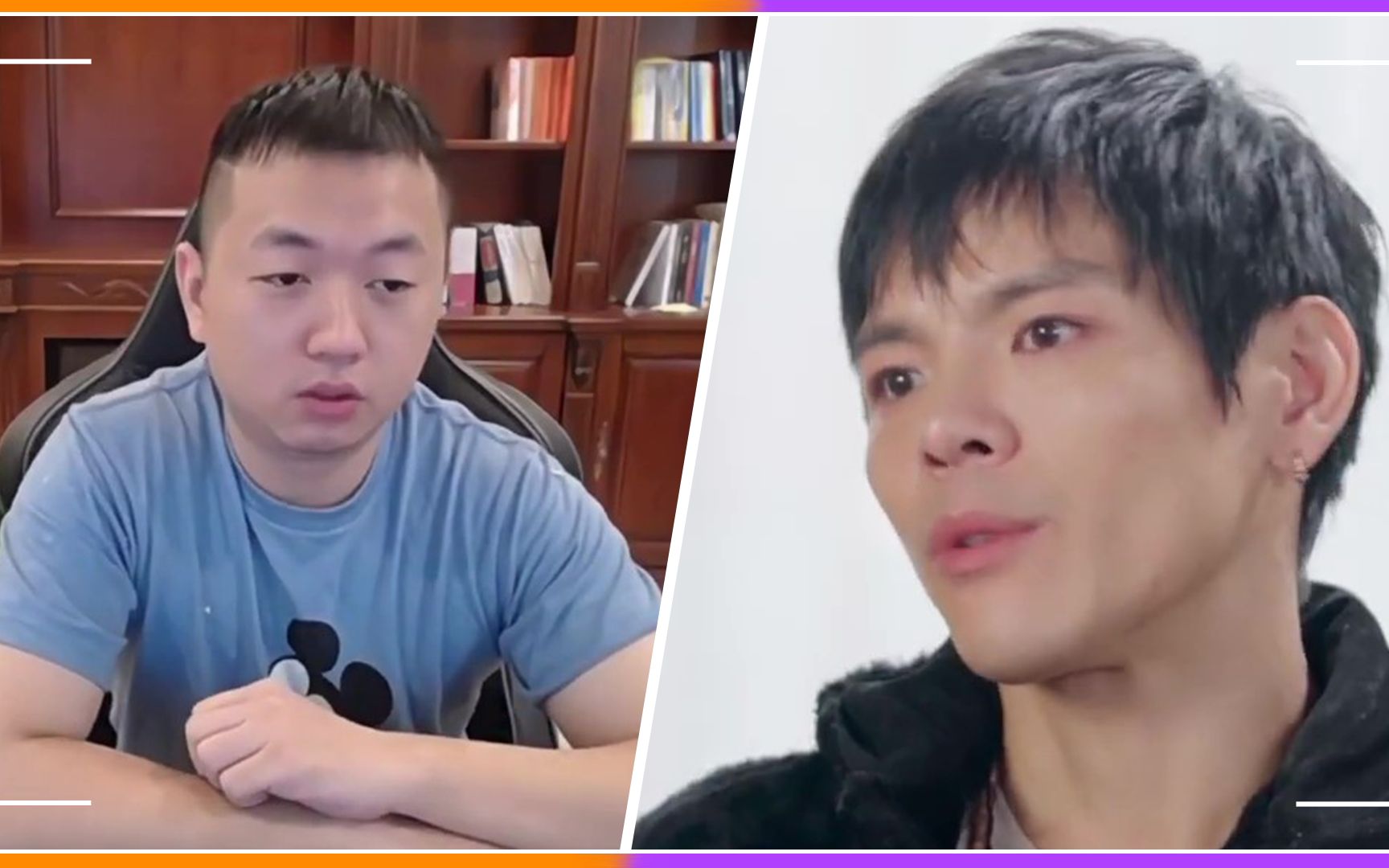 pk前夕状态大不同向佐跃跃欲试显自信药水哥愁容满面恍出神