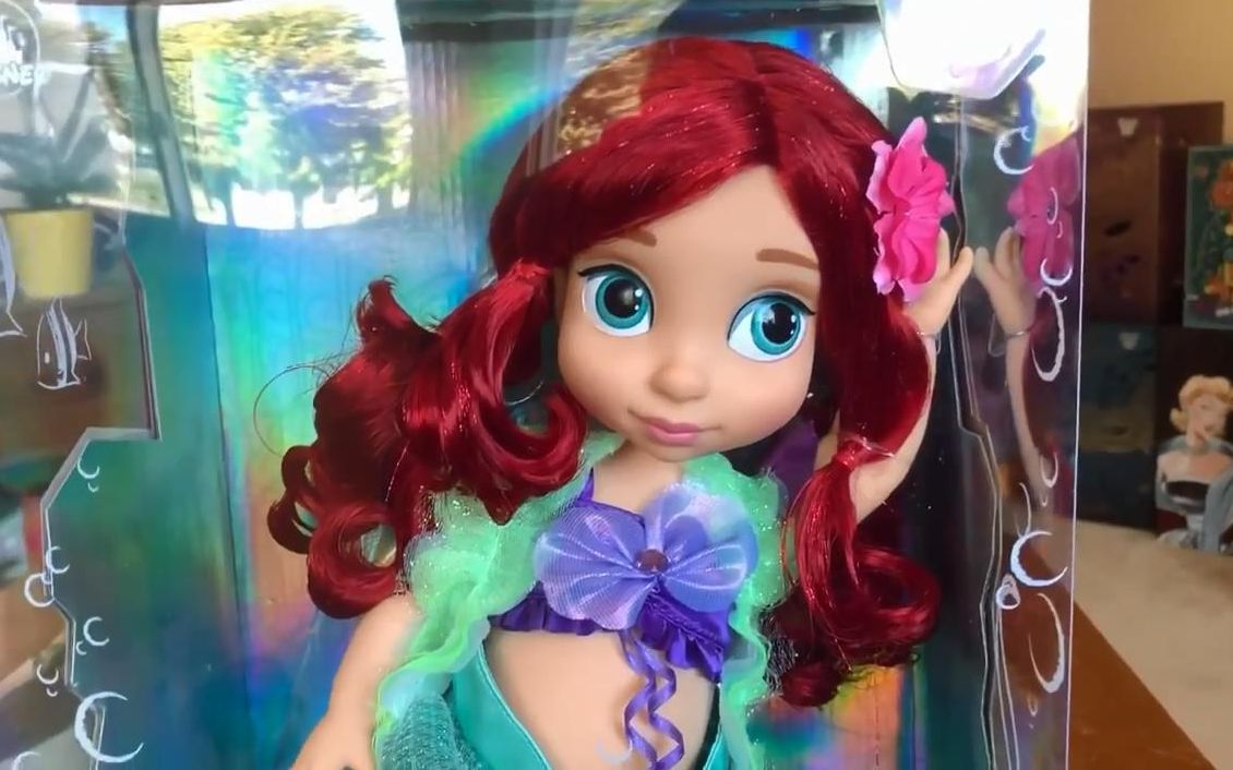 爱丽儿小美人鱼迪斯尼动画的特别版娃娃