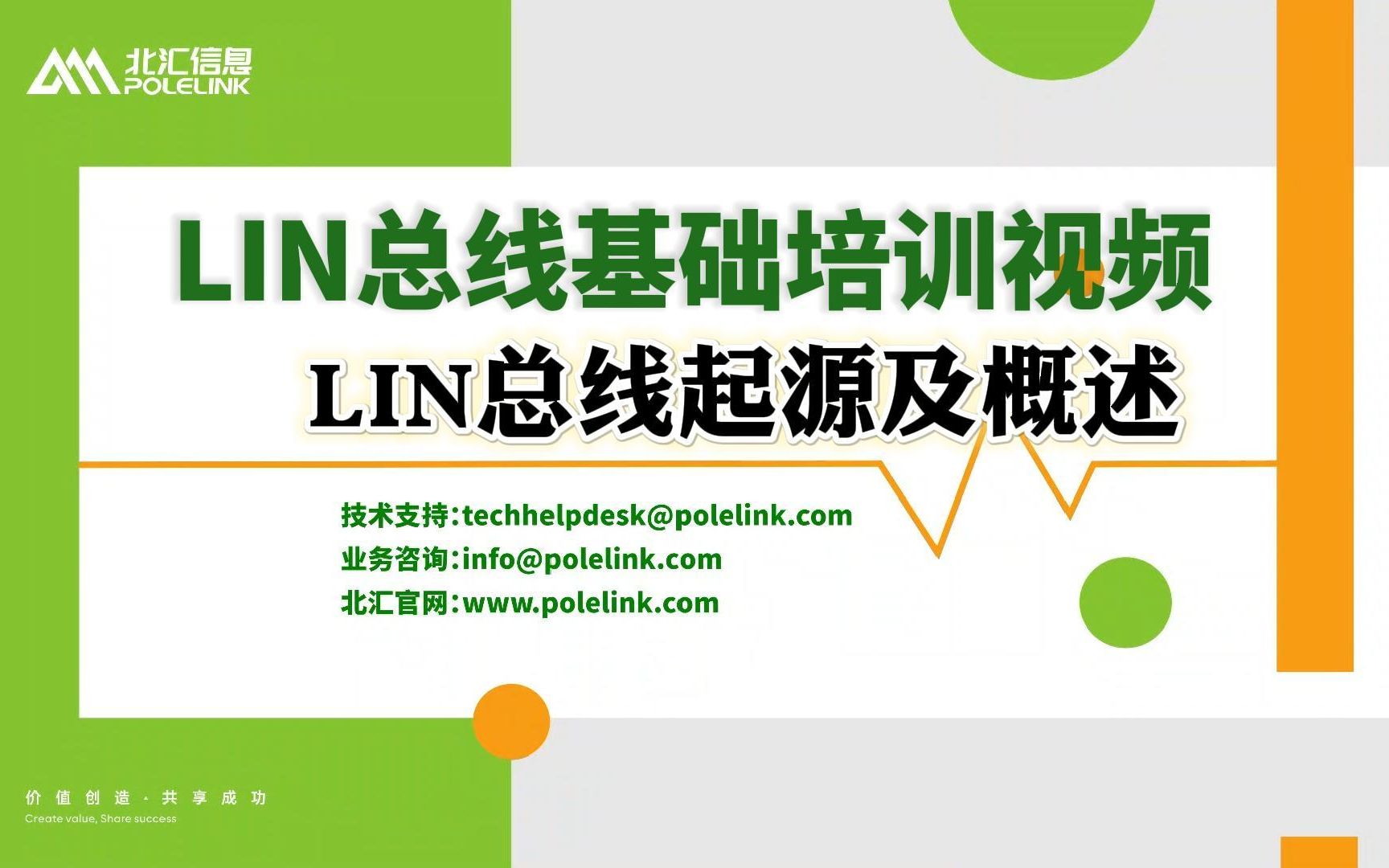 【北汇信息】LIN总线基础培训视频 | LIN总线的起源及概述哔哩哔哩bilibili