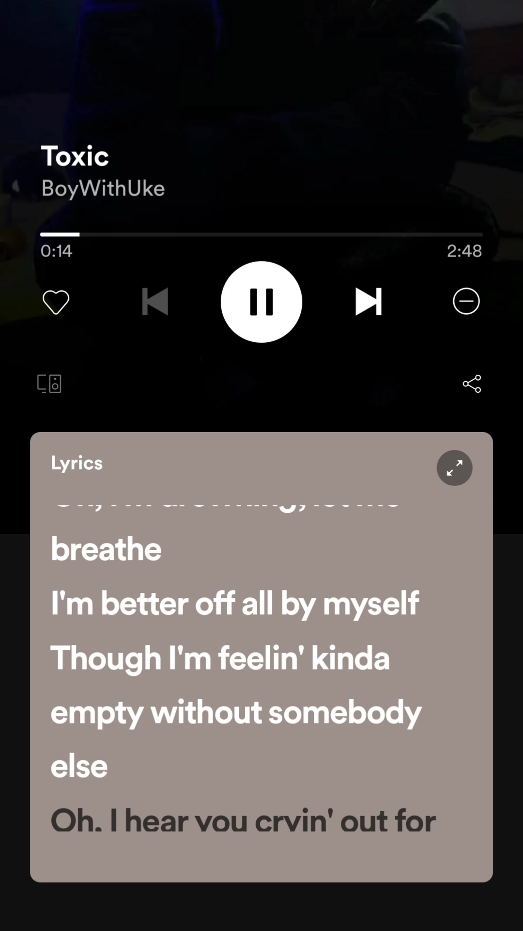 有毒 #boywithuke #歌词 #寒意 #usukmusic #lyricsvideo #foryou