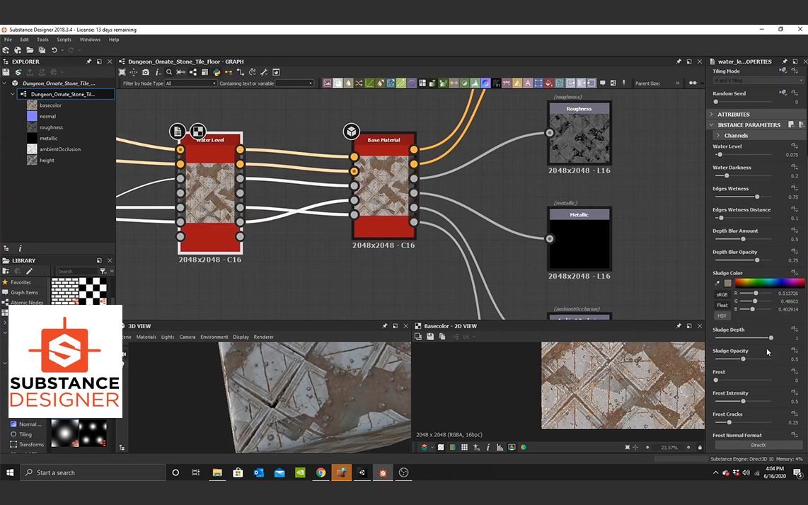 Substance Designer 2020 制作石材瓷砖地板哔哩哔哩bilibili