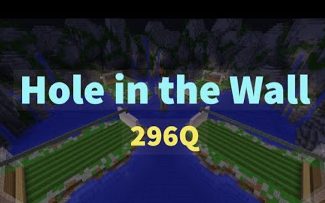 [图][我的世界][人体打印机] Hypixel:Hole In The Wall 296Q