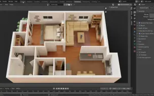 Download Video: Blender 建模3D户型图教程