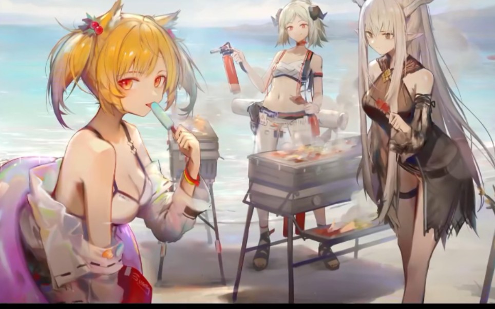 【明日方舟】日服 夏日泳装活动动画pv