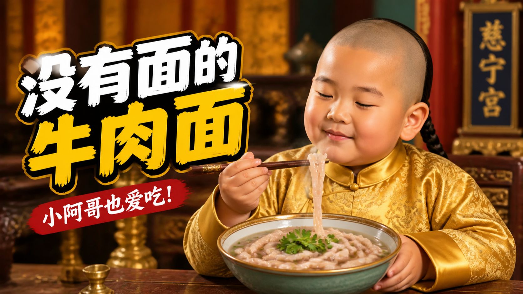 浸式体验清朝御厨如何制作没有面的牛肉面