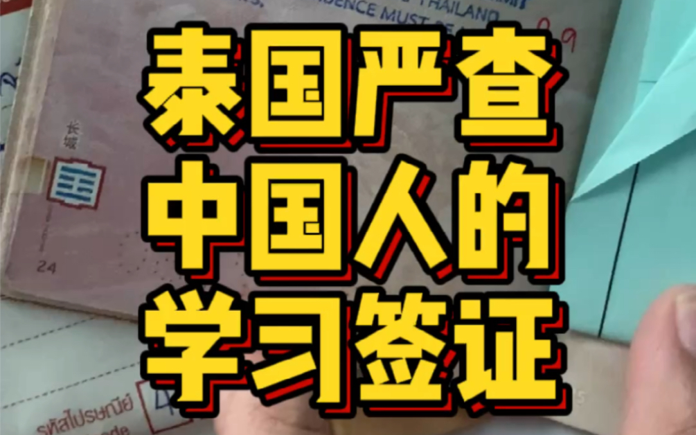 泰国严查中国人的学习签证,皆因灰产大佬们在泰国洗钱开赌都用学习签证.哔哩哔哩bilibili