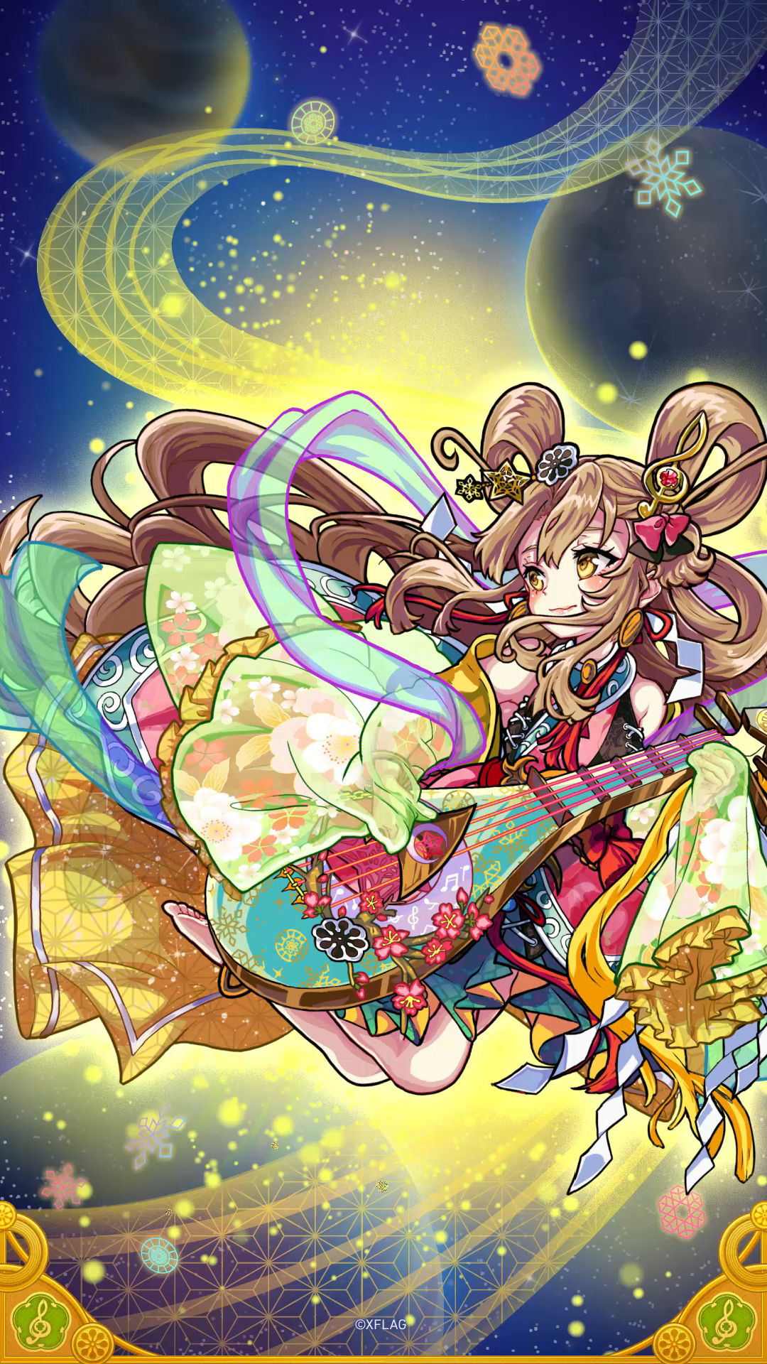 怪物弹珠弁财天琵琶形态动态壁纸