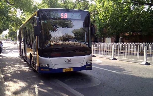 pov68北京公交58路沙滩路口西故宫四惠枢纽站全程前方展望