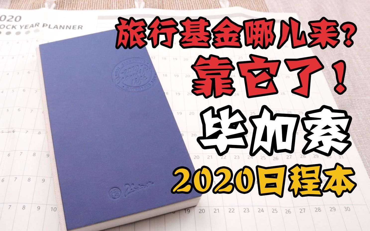 【集物市】开箱安利 | 毕加索2020日程本 | 旅行基金哪儿来?它来帮你攒!哔哩哔哩bilibili