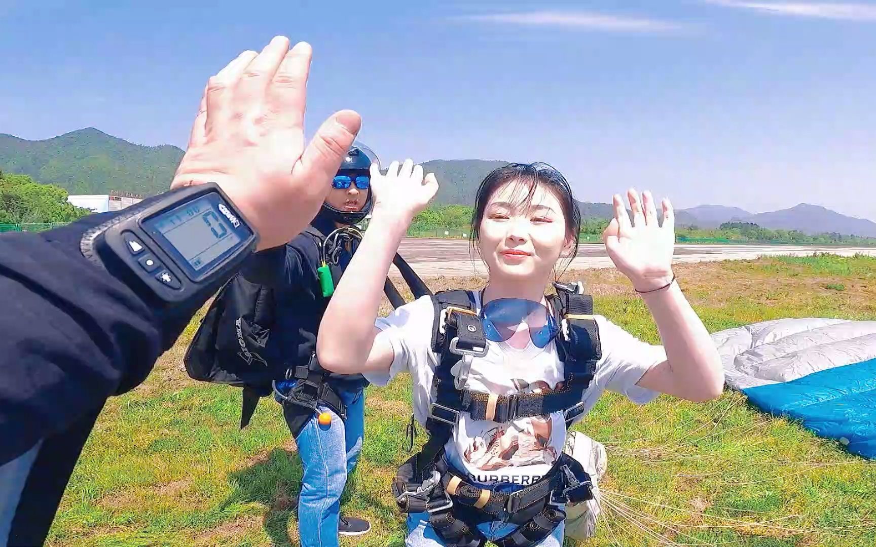 沉鱼系列-8喜达峰杭州千岛湖跳伞基地完整版,女生版!