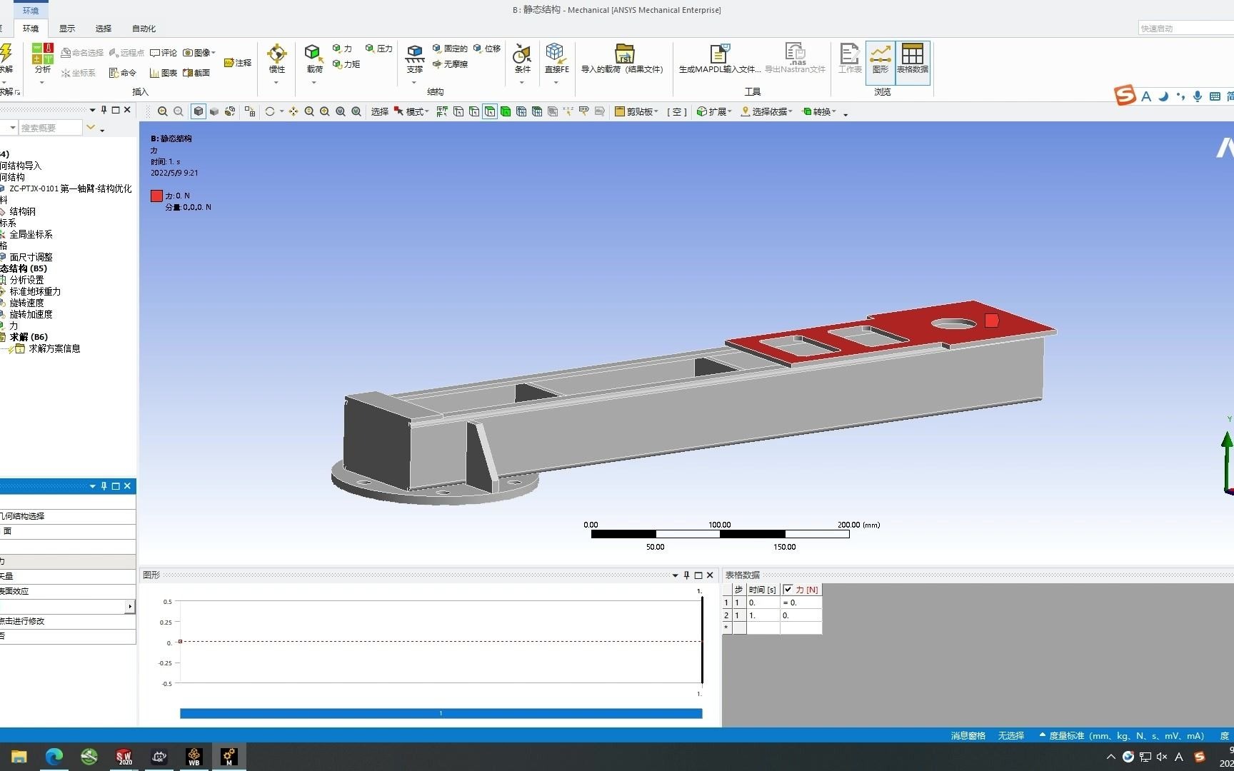 ANSYS结构梁静态分析和结构优化哔哩哔哩bilibili