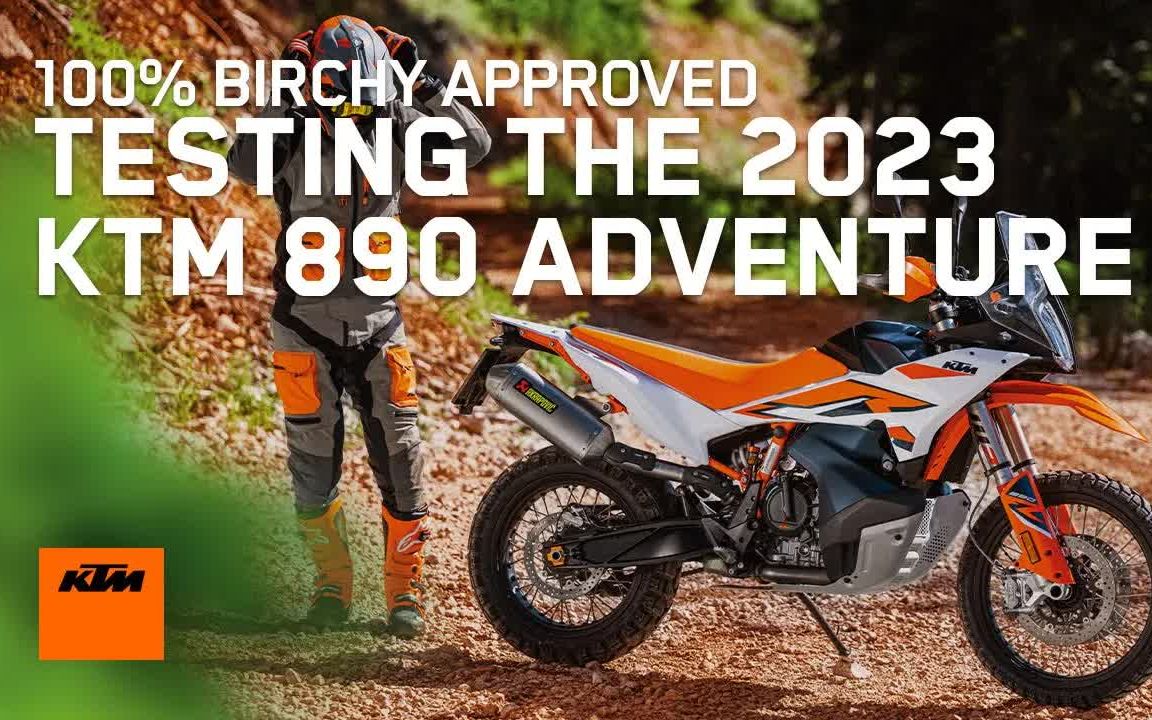 克里斯伯奇带你看2023 ktm890 adv r 【专业字幕 b站最速】