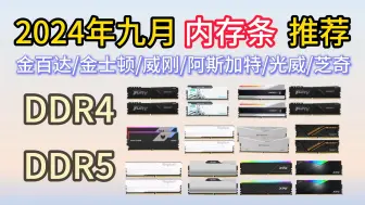 Download Video: 【2024年九月内存条推荐】2024年九月内存条推荐 DDR4/DDR5 内存条该怎么选？金百达/金士顿/威刚/阿斯加特/光威/芝奇等十多款产品供您选择