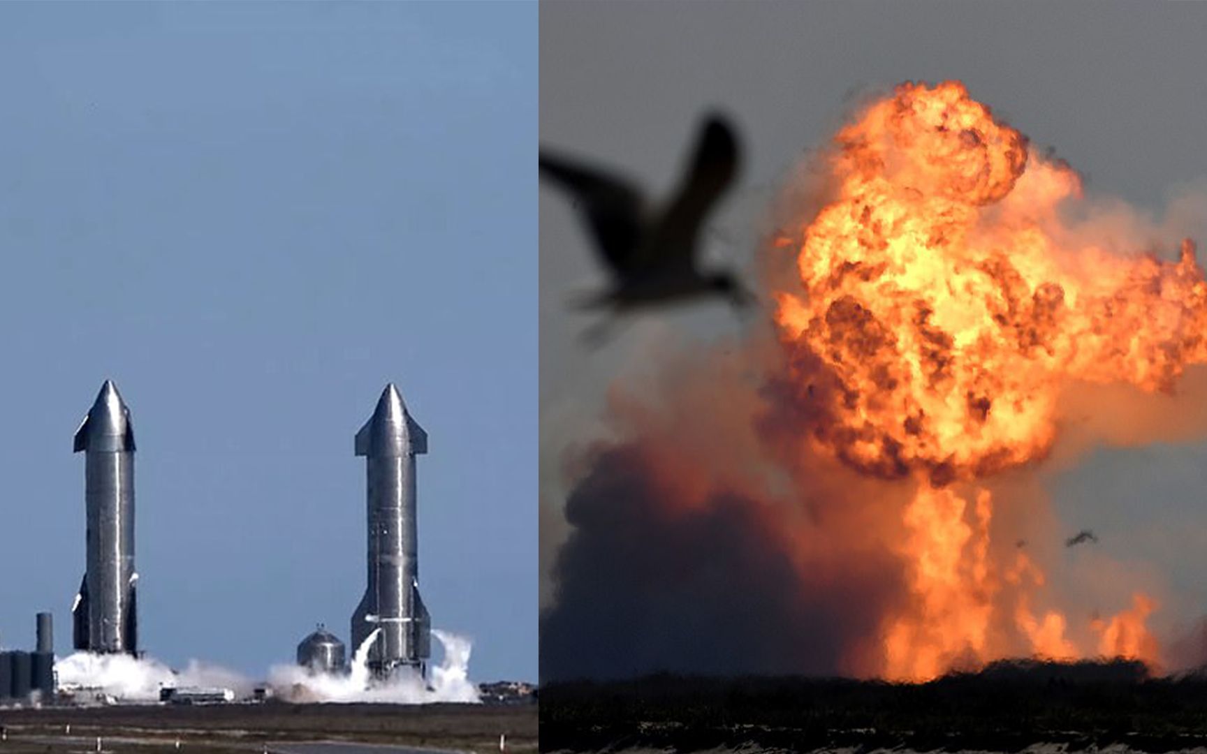 又炸了不到两个月spacex星际飞船原型机试验时又爆炸了