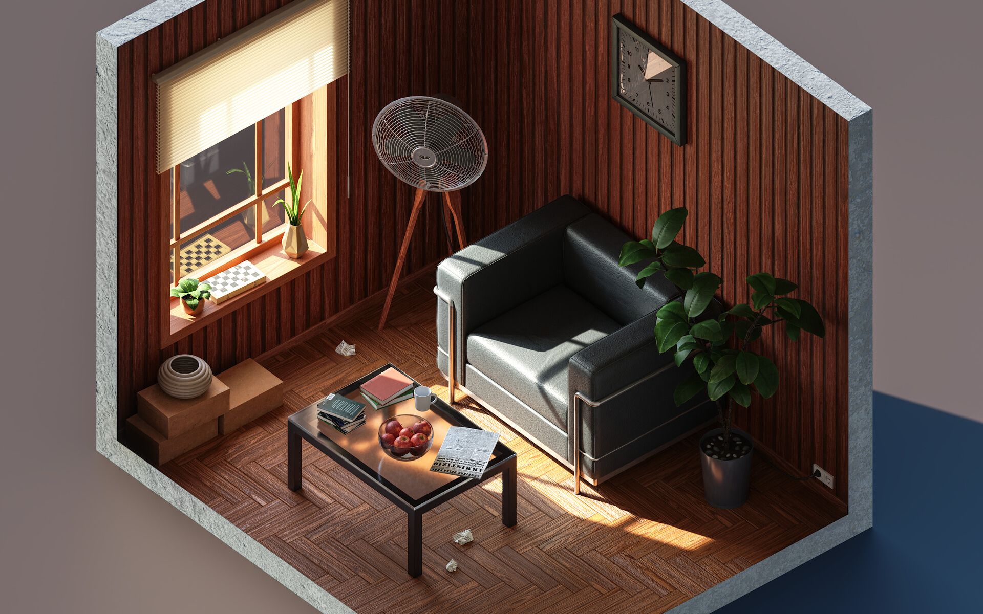 室内场景建模3dmax零基础入门场景完整案例讲解期末作业