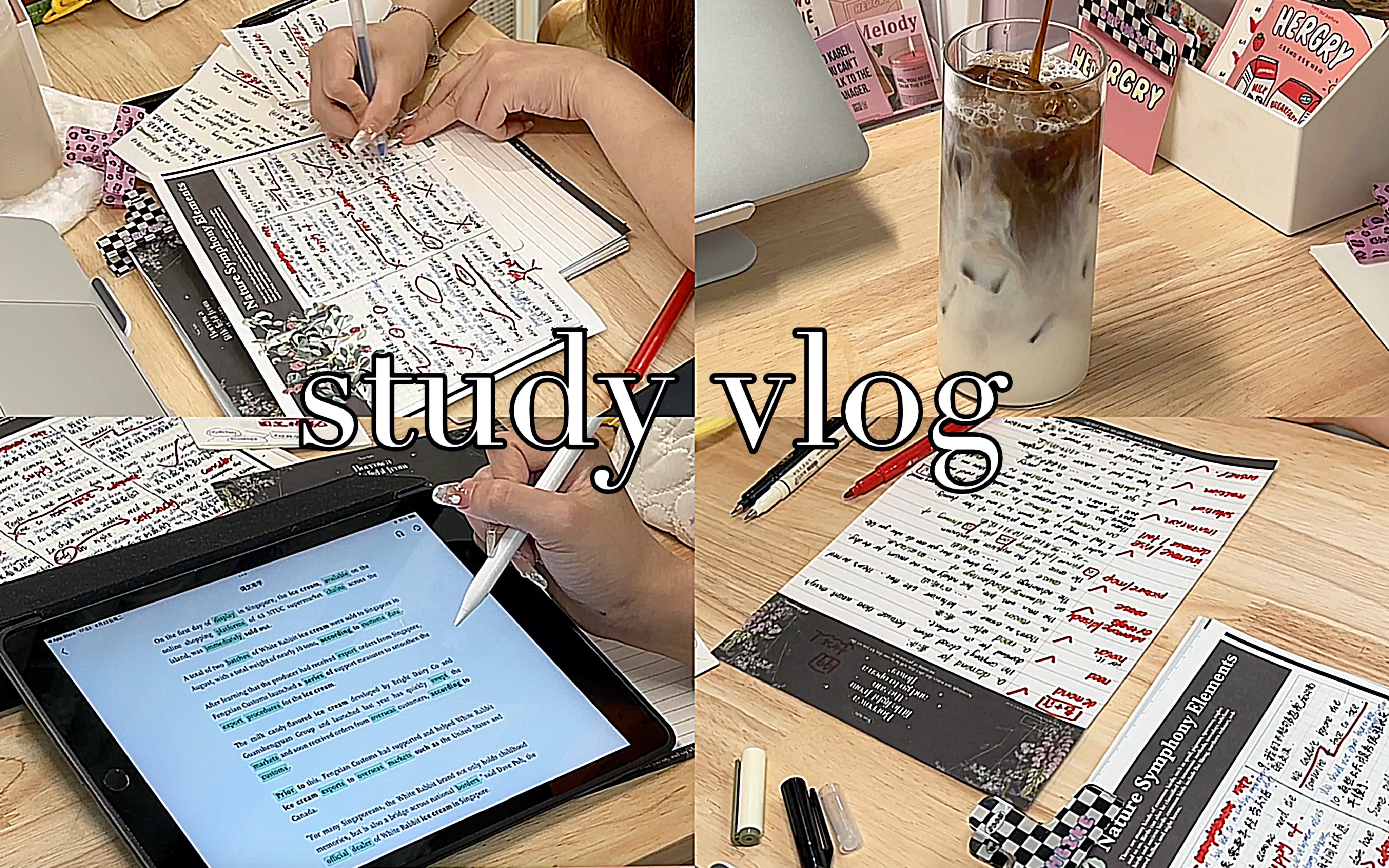 Study vlog|宅家高效学习记录|动力向|独居日记 | 努力一定有收获|欧包?新疆烤大馕?|饮品|哔哩哔哩bilibili