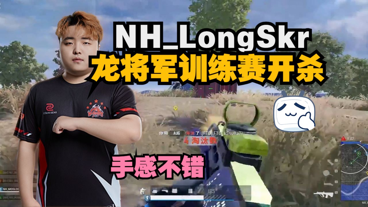 NHLongSkr龙将军训练赛开杀,手感火热两把高杀,精彩对局 成功吃鸡~网络游戏热门视频