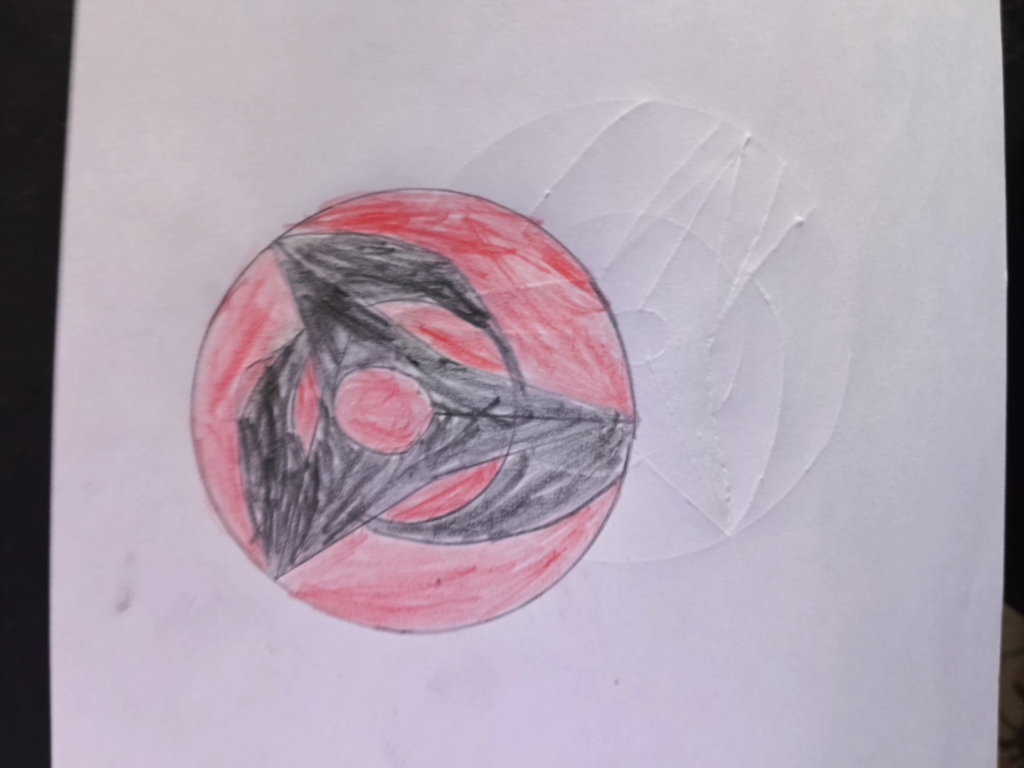 第一次画血轮眼,不好看,不要喷.