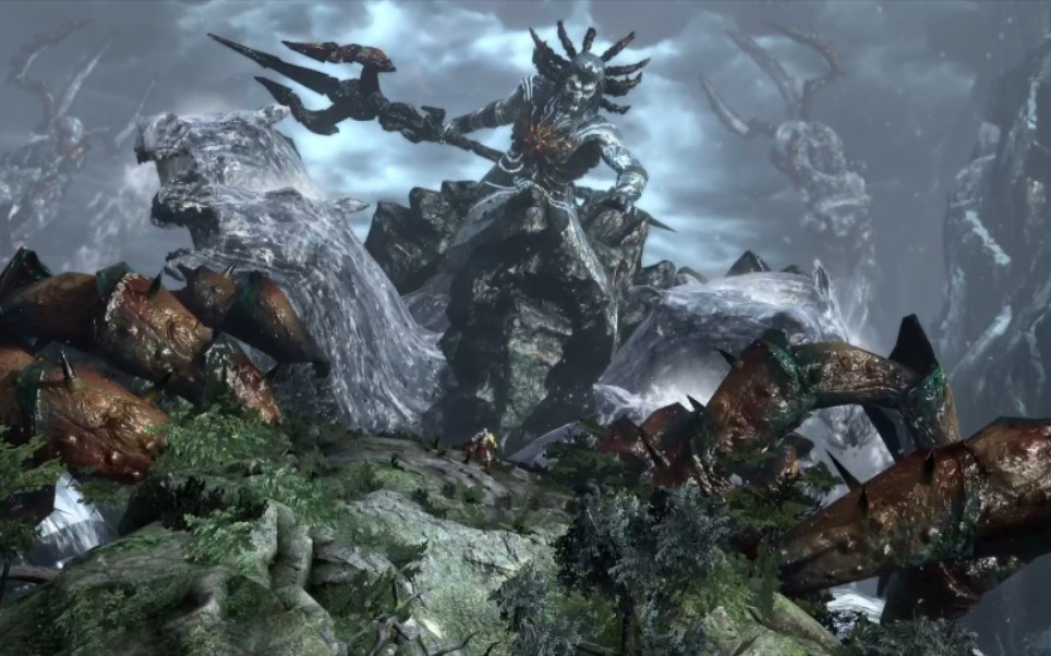 【ps5】【战神3】波塞冬boss战实机全流程_哔哩哔哩_bilibili