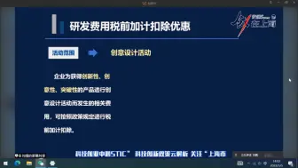 Download Video: 研发费用税前加计扣除优惠