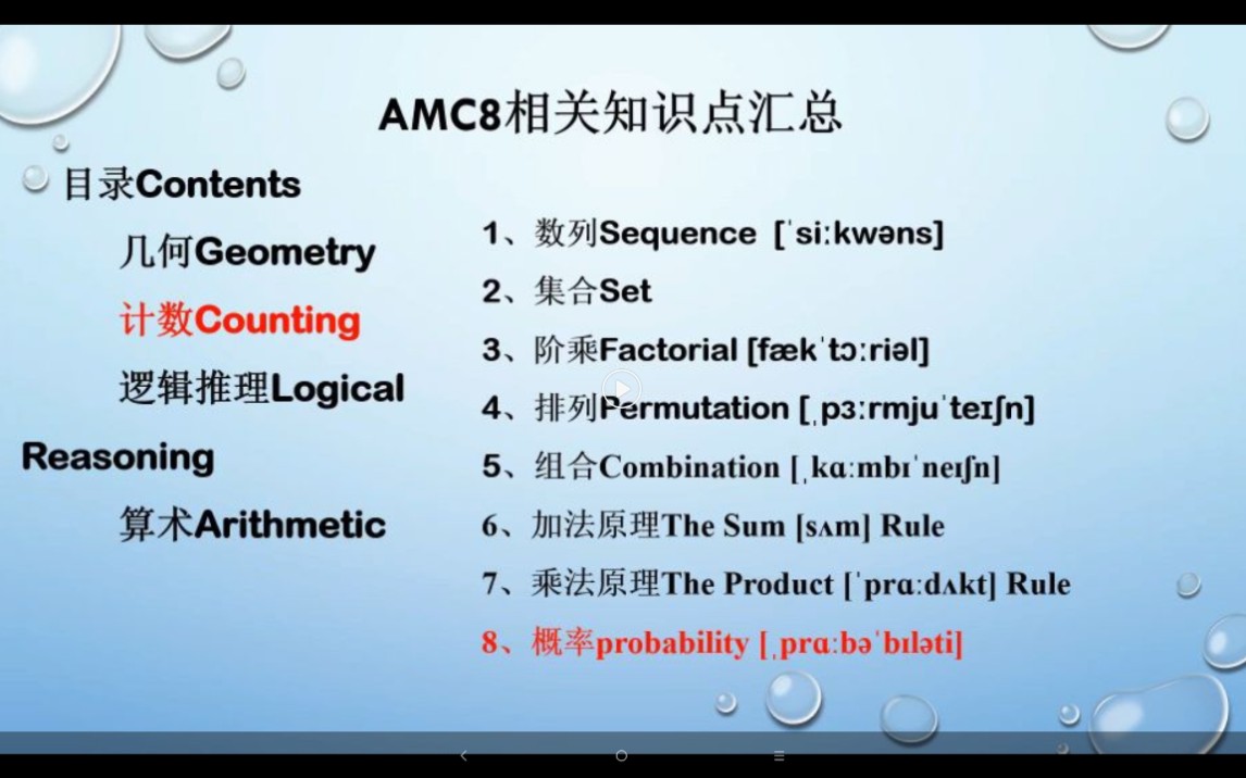 AMC8美国数学竞赛奥数比赛相关知识点及例题汇总.7哔哩哔哩bilibili